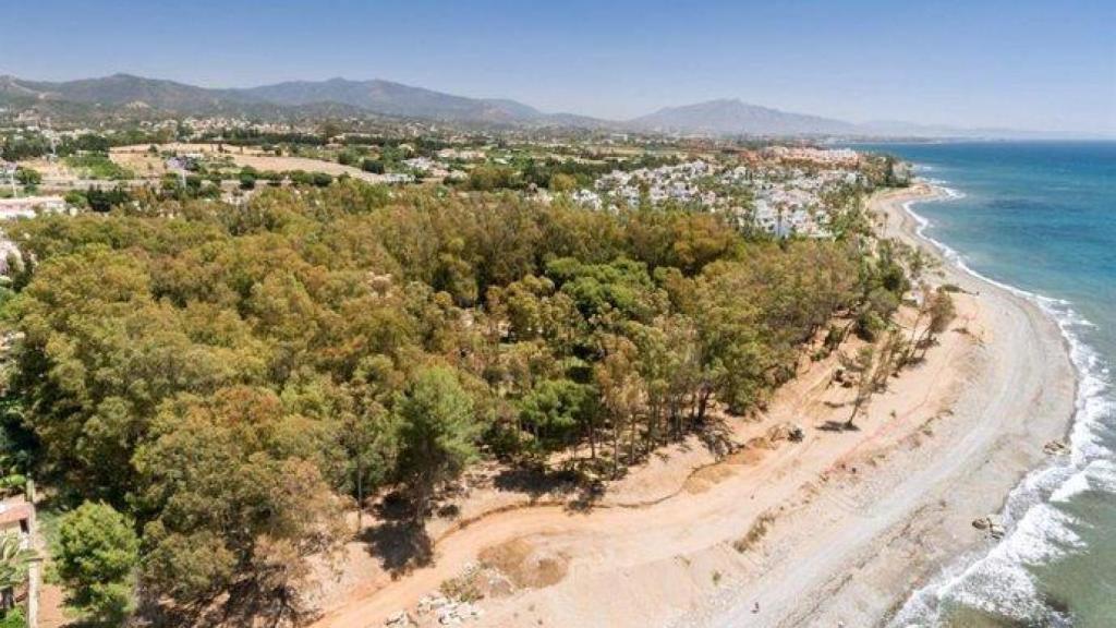 Vista de los terrenos de Los Llanos, en Estepona.