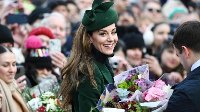 La Princesa de Gales, en el servicio religioso de Navidad.