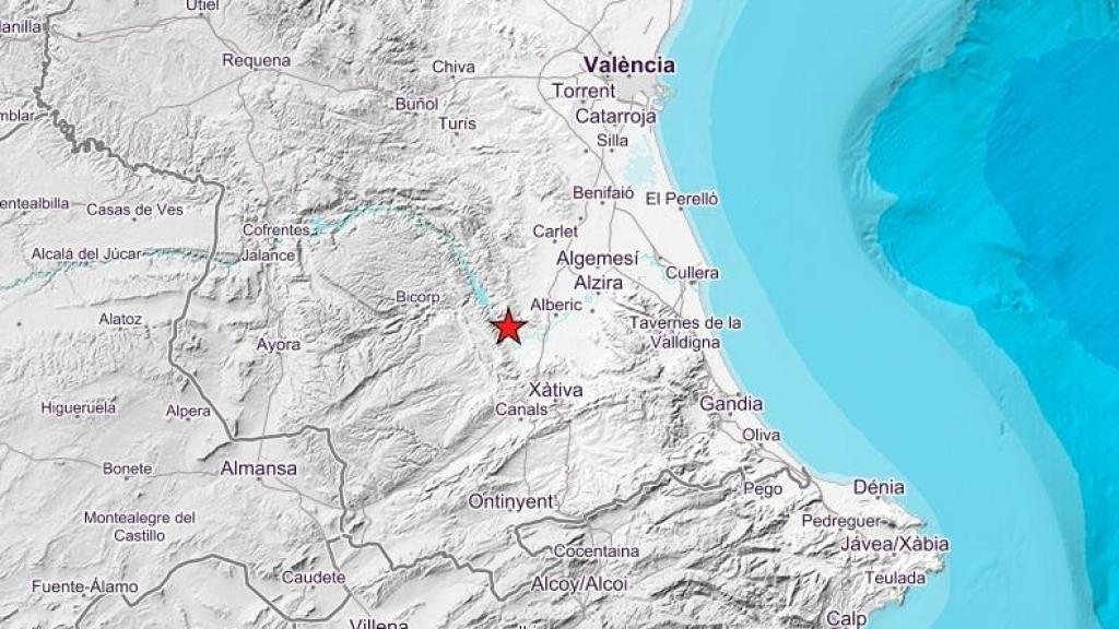 Registrado un terremoto de 2,9 grados de magnitud en Sumacàrcer (Valencia). IGN