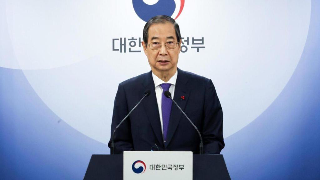 El hasta ahora presidente interino de Corea del Sur, Han Duck-soo.