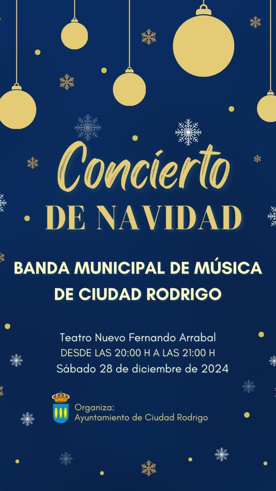 Cartel del Concierto de Navidad de Ciudad Rodrigo