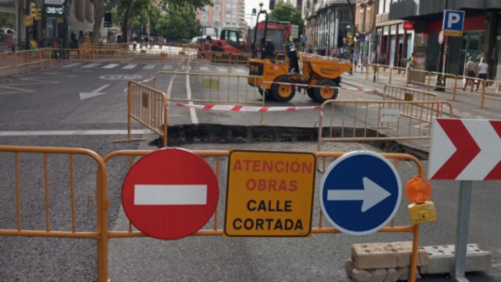 La calle del Coso en Zaragoza cortada al tráfico, en una imagen de archivo.