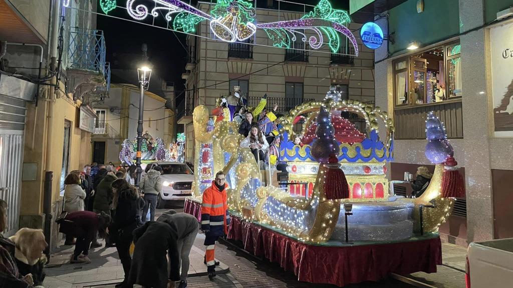 Imagen de una edición anterior de la Cabalgata de los Reyes Magos en Guijuelo