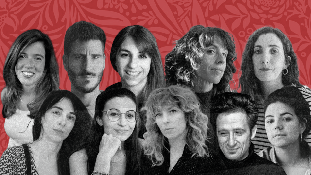 Arriba: Marta Pérez-Carbonell, Pablo Gallego Boutou, Irene Cuevas, Stefanía Caro y Andrea Fernández Plata. Abajo: Rosa Jiménez, Paula Ducay, Alba Muñoz, Javier Gallego y Rocío Collins. Diseño: Rubén Vique