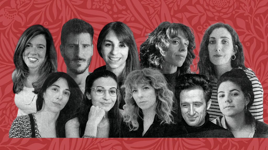 Arriba: Marta Pérez-Carbonell, Pablo Gallego Boutou, Irene Cuevas, Stefanía Caro y Andrea Fernández Plata. Abajo: Rosa Jiménez, Paula Ducay, Alba Muñoz, Javier Gallego y Rocío Collins. Diseño: Rubén Vique