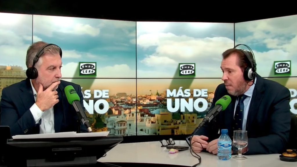 Un momento de la entrevista a Óscar Puente en Onda Cero.