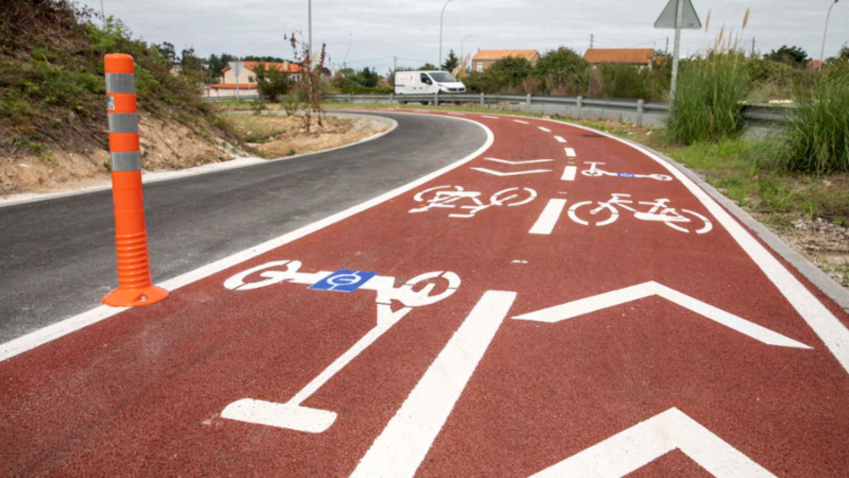 Nuevo carril bici de Novo Mesoiro