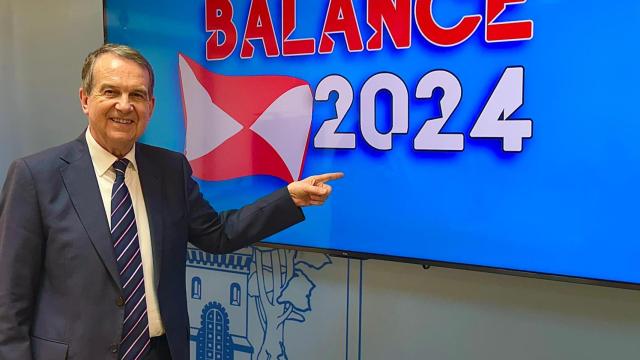 Abel Caballero en la presentación del balance municipal de 2024