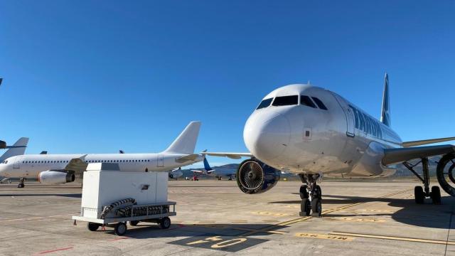 Vista de las instalaciones del aeropuerto de Castellón de la Plana.