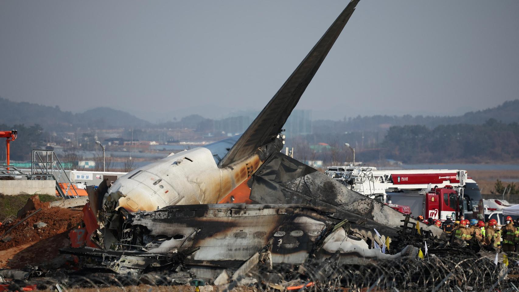 Accidente aéreo en Corea del Sur.