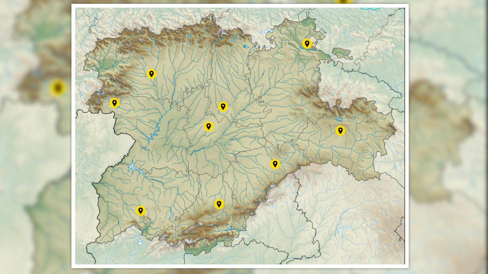 National Geographic elabora un mapa con los nueve pueblos más bonitos de la Comunidad