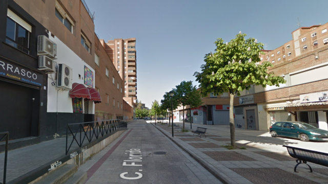 Calle Florida de Talavera de la Reina donde ha tenido lugar la pelea.