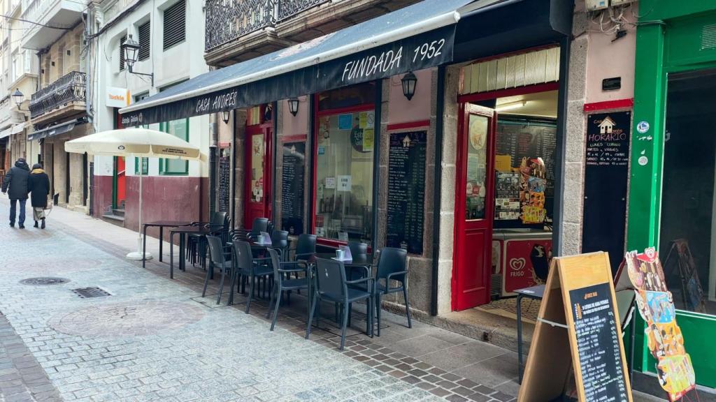 Casa Andrés, en la calle Barrera de A Coruña.