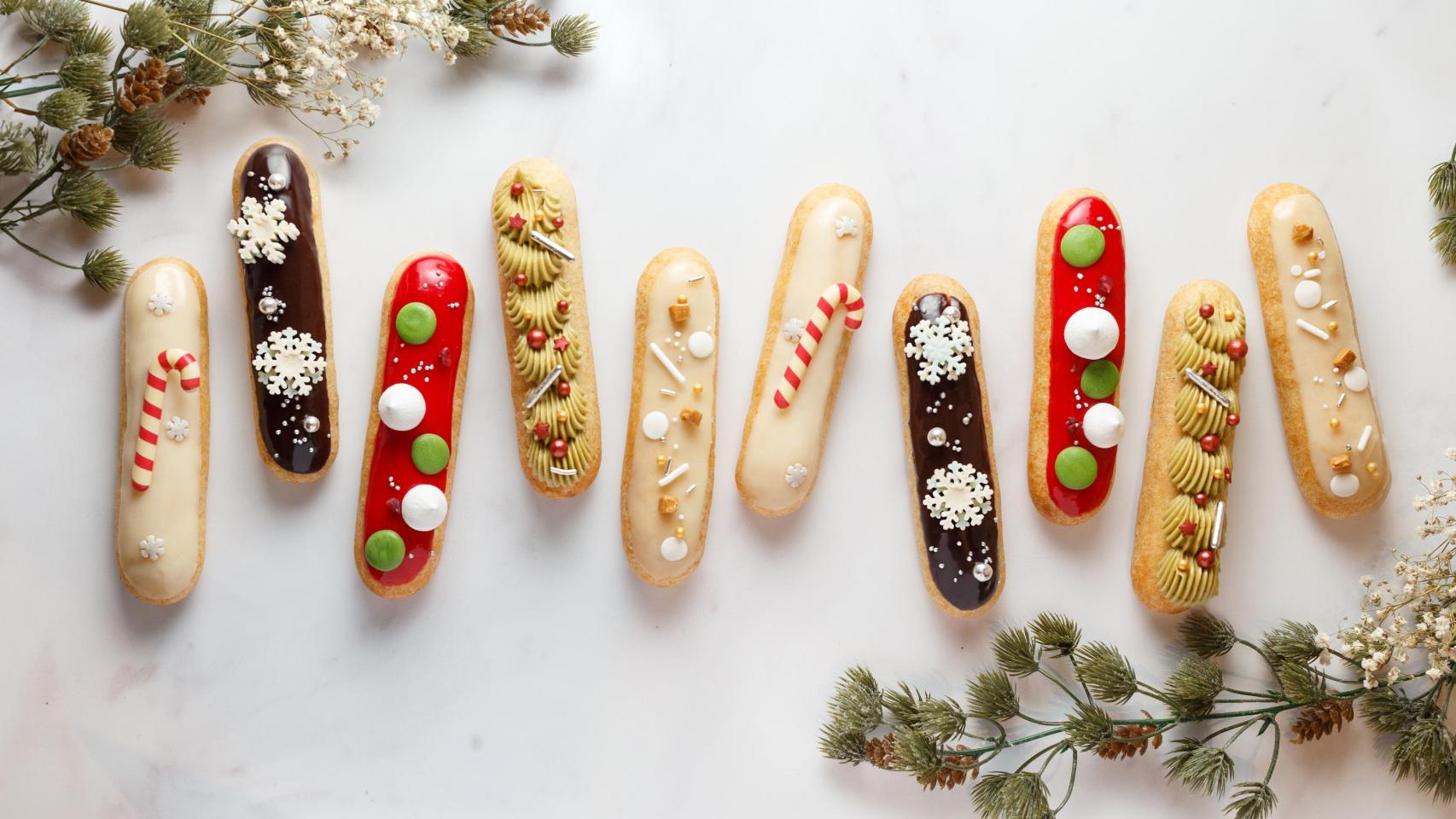 Los éclair de Fran Segura en su colección de Navidad.