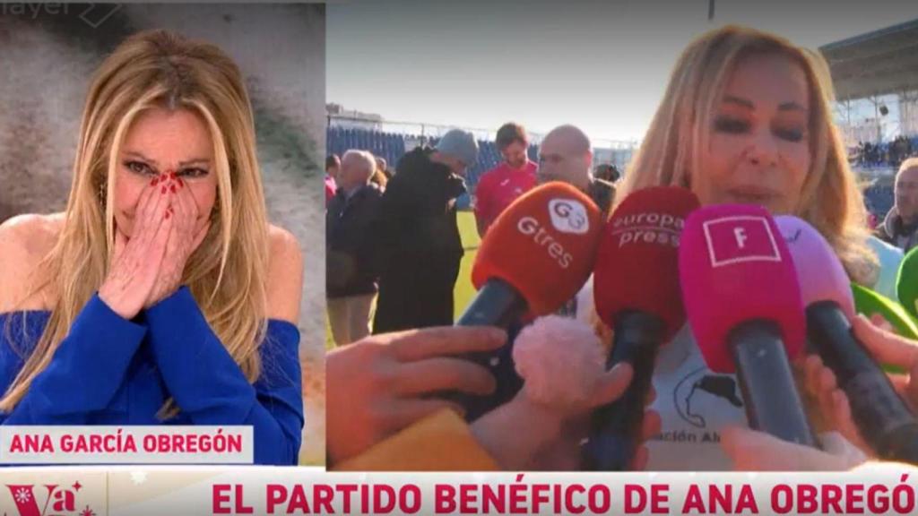 Ana Obregón emocionada.