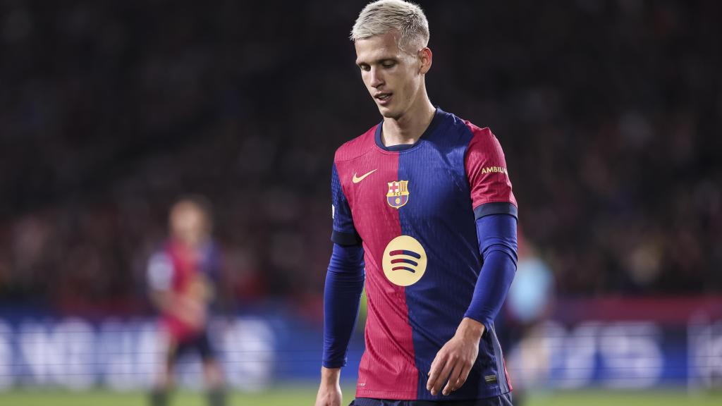 Dani Olmo, con el FC Barcelona