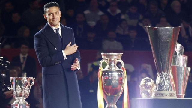 Jesús Navas agradece a la afición sevillista el apoyo en su homenaje.