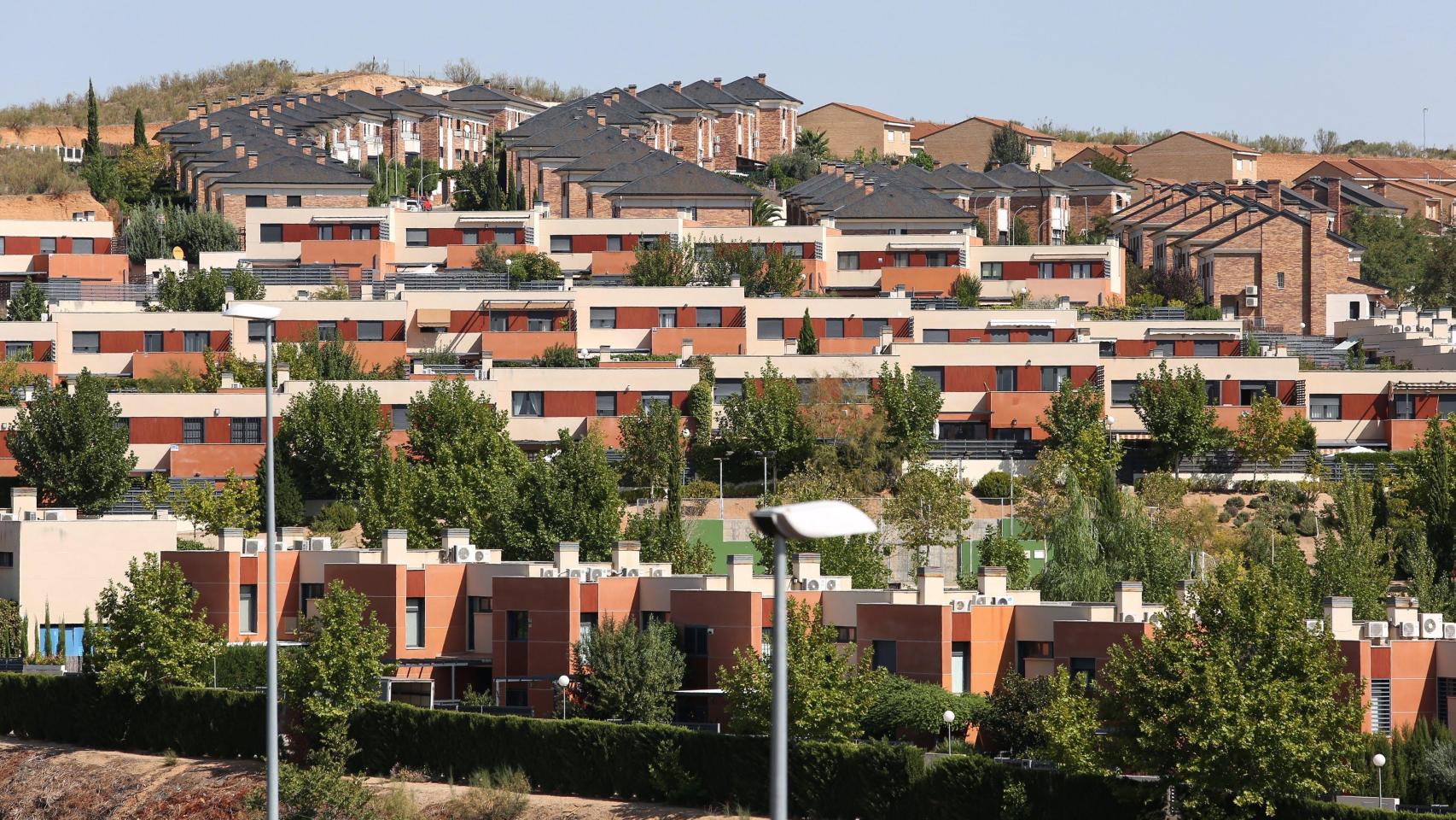 Viviendas unifamiliares en el barrio toledano de Valparaíso.