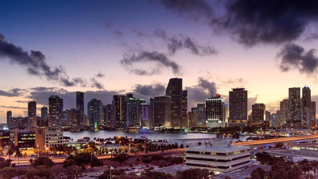 Atardecer en Miami. Foto: PIXABAY.