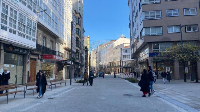 La calle de San Andrés de A Coruña