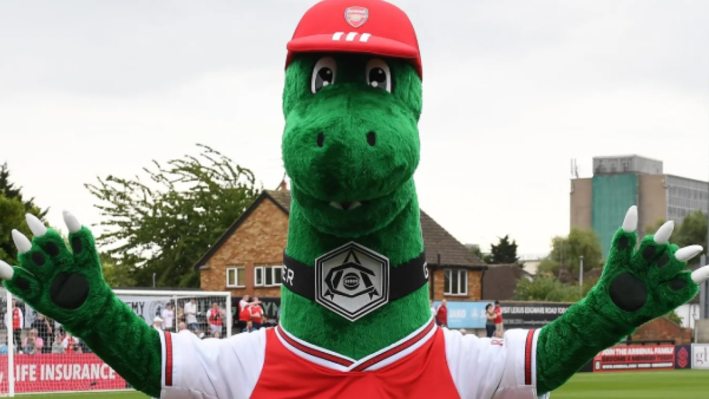 Gunnersaurus, mascota del Aresenal