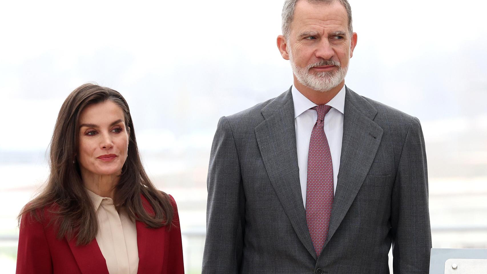 Felipe VI y Letizia, en un acto institucional en Cuenca, el pasado 19 de diciembre.