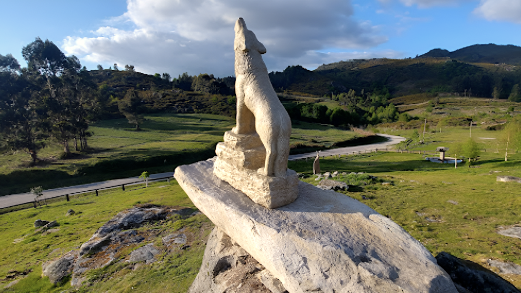 Figura pétrea del lobo en A Laxe