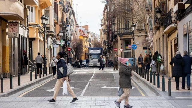 Una calle de Zaragoza.