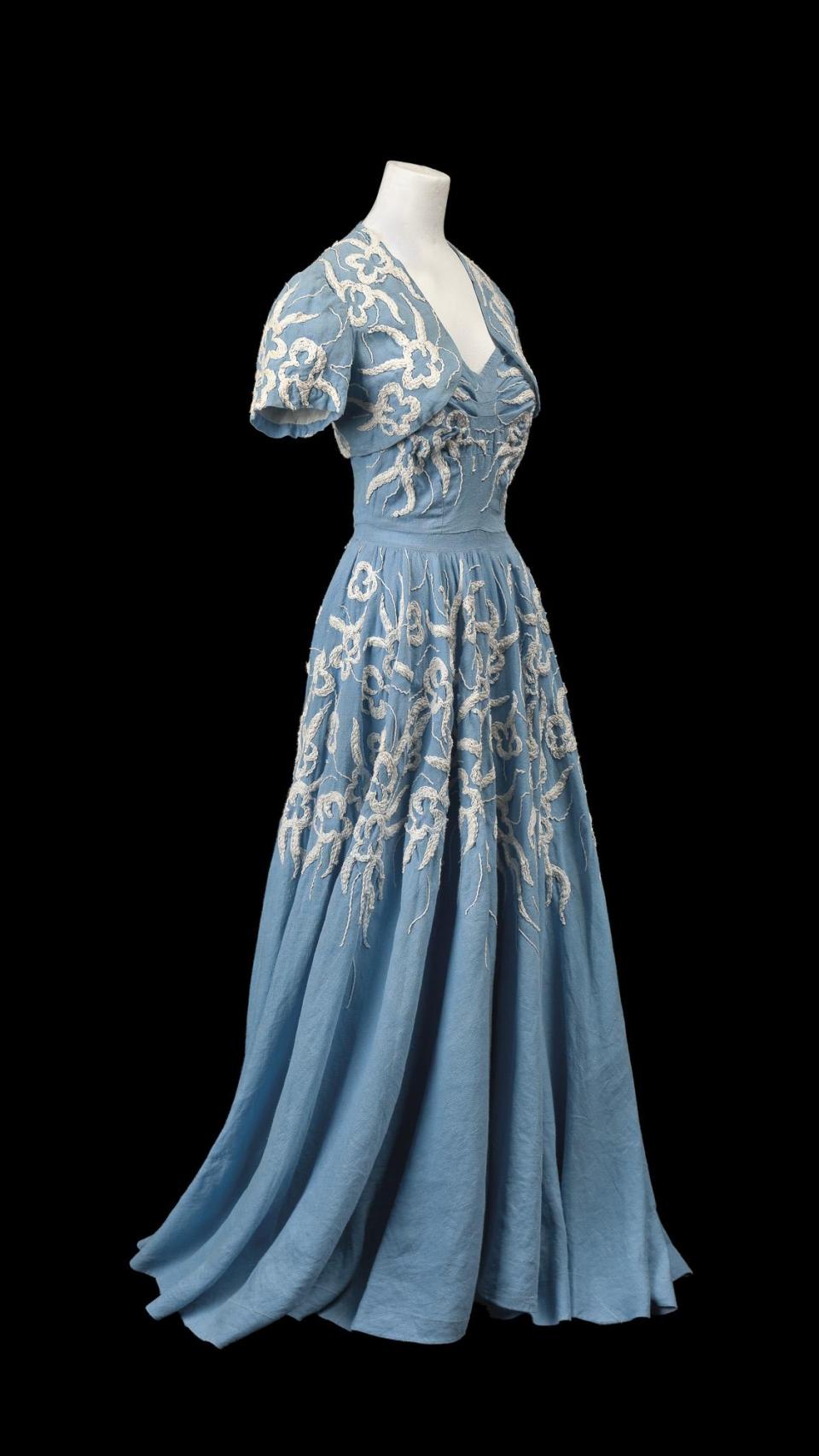 Vestido de Asunción Bastida, circa 1945.