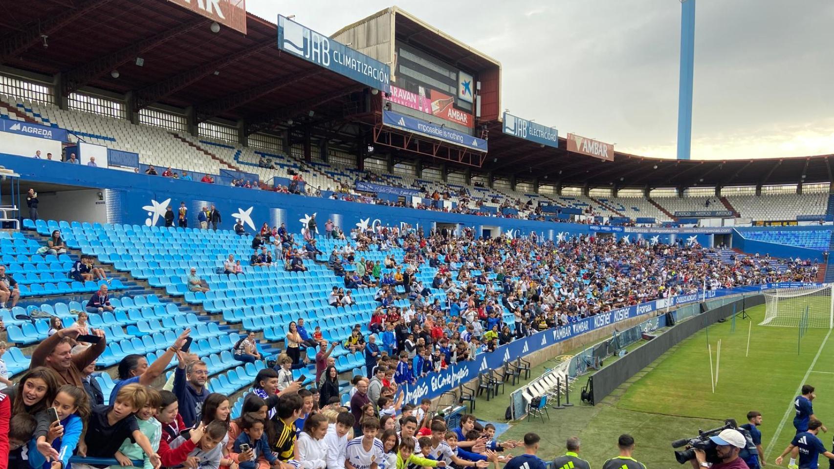 Entrenamiento a puerta abierta.