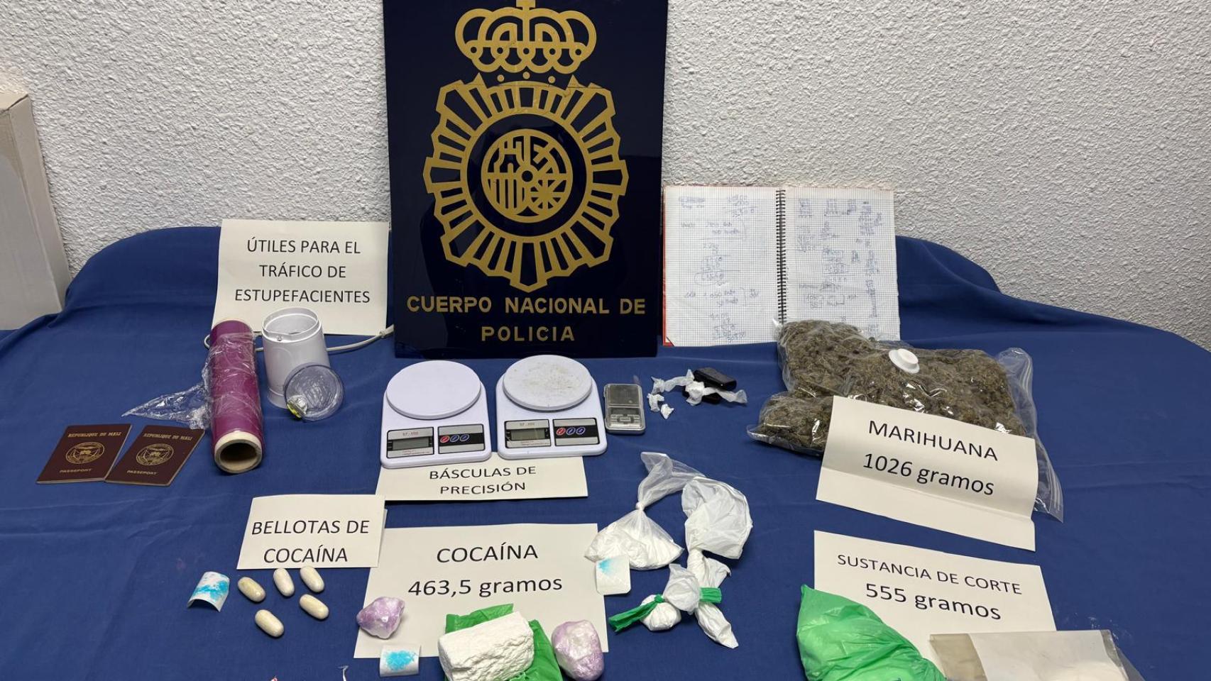 La Policía Nacional detiene a cuatro personas por tráfico de drogas en dos operaciones simultáneas en Zaragoza