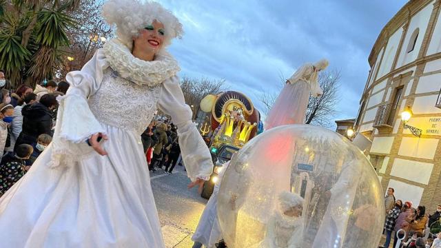 Imagen de archivo de una cabalgata de Reyes Magos de Antequera.