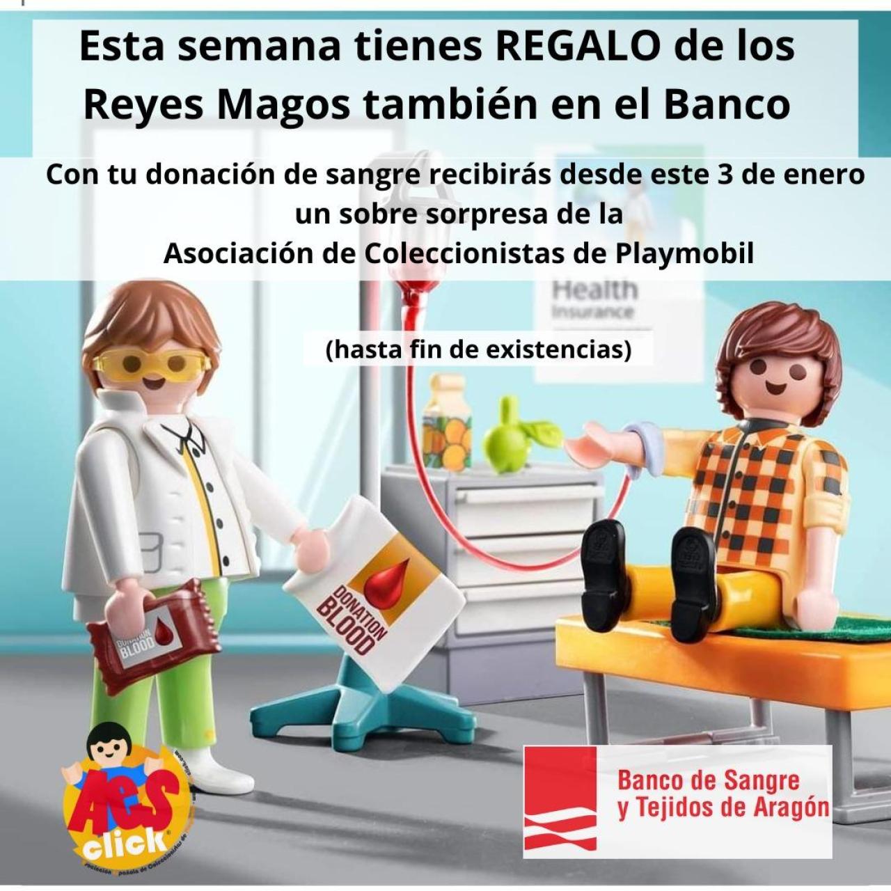 Playmobil que regalan en el Banco de Sangre