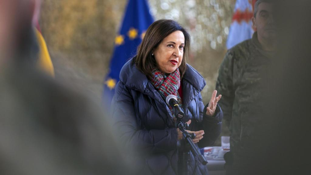 La ministra de Defensa, Margarita Robles, este viernes en Toledo.