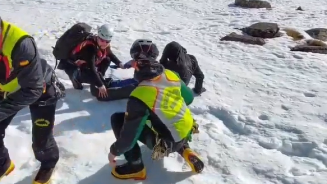 Último rescate del Greim en el Pirineo aragonés este 2024.