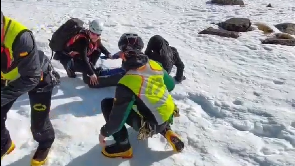 Último rescate del Greim en el Pirineo aragonés este 2024.