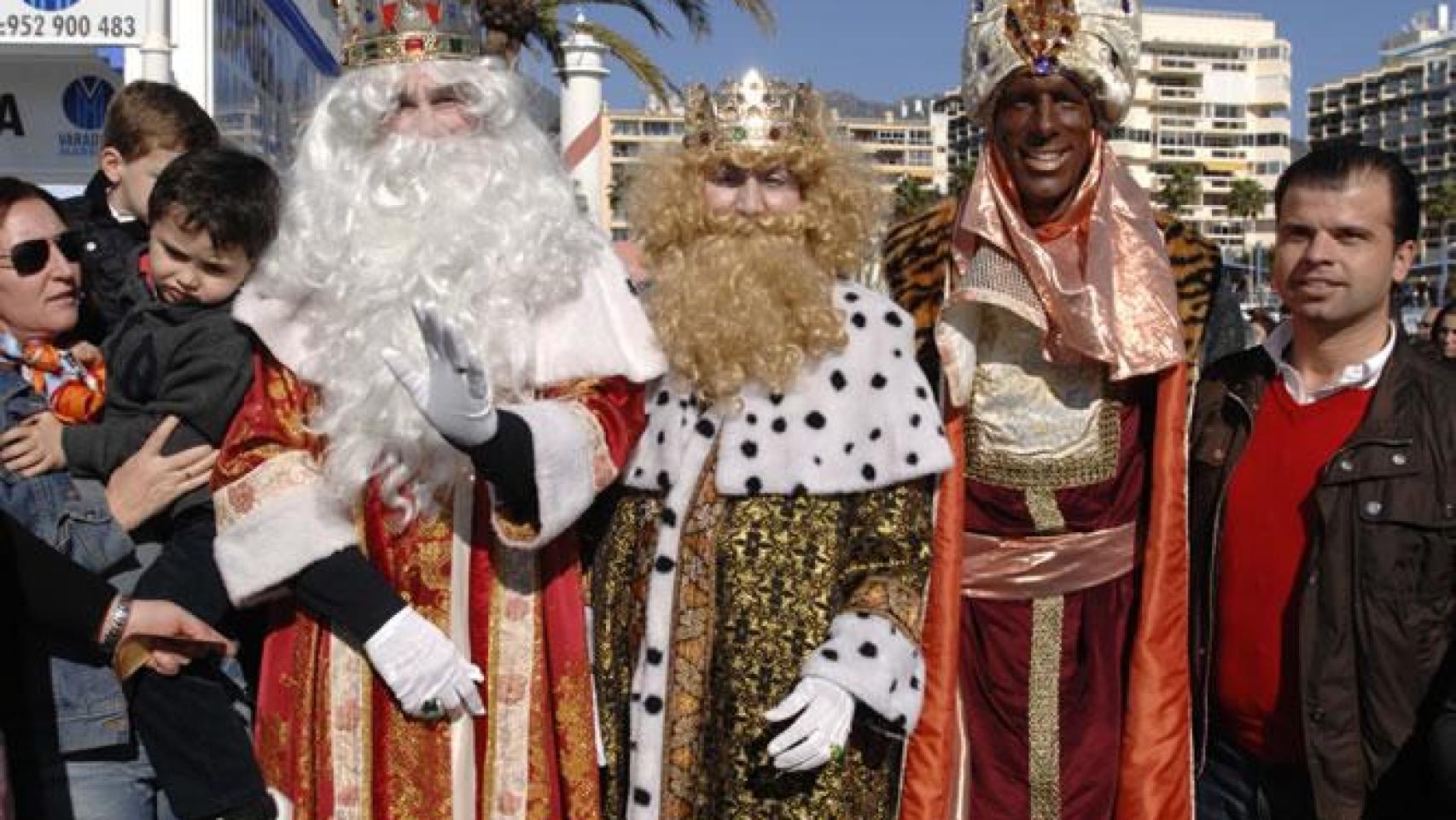 Ruud Van Nistelrooy, parte de la Cabalgata 2013 en Marbella como Rey Baltasar