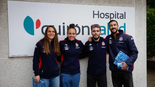 El Hospital Quirónsalud A Coruña recibe la visita del RC Deportivo y Dépor ABANCA esta Navidad