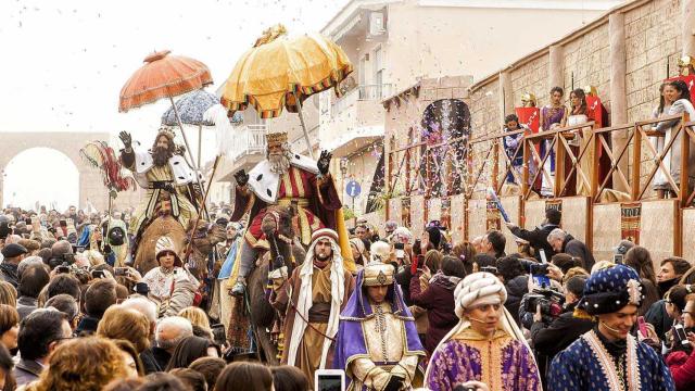 Auto sacramental de los Reyes Magos en el pequeño municipio alicantino de La Cañada.