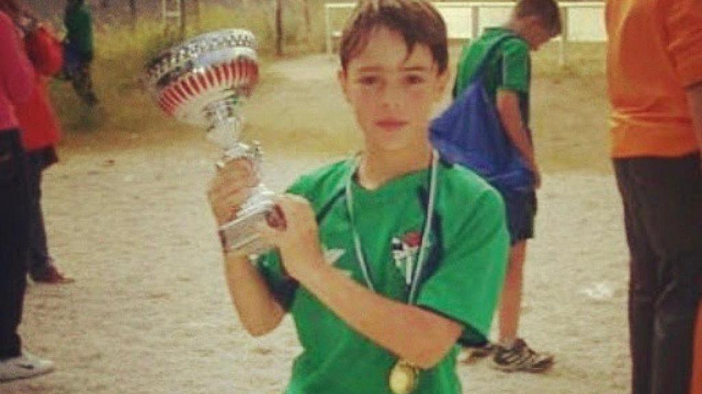 Emilio Sánchez, tras disputar un torneo de benjamines en el Club Deportivo Guijuelo | Archivo.