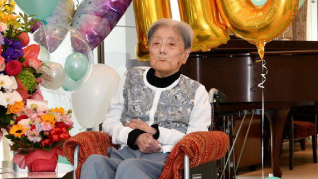 Tomiko Itooka, en su 116 cumpleaños.