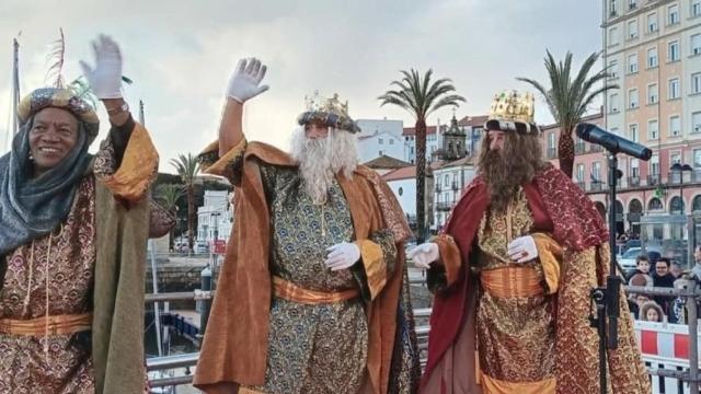 Llegada de los Reyes Magos a Ferrol en una imagen de archivo