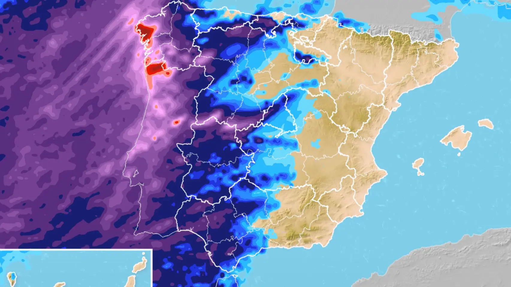 Llega la lluvia a España para la cabalgata de Reyes: fuertes precipitaciones y rachas de viento en estas zonas