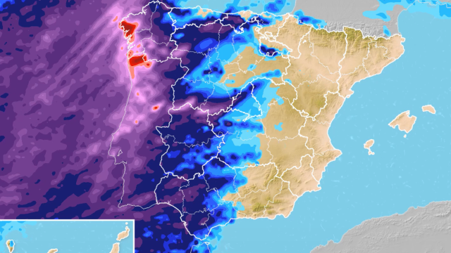 Un río atmosférico atravesará la península este domingo.