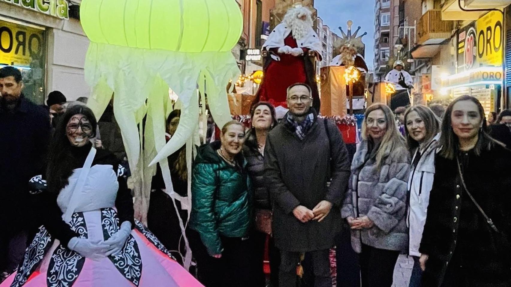 Cabalgata de Reyes Magos de la calle Mantería de Valladolid