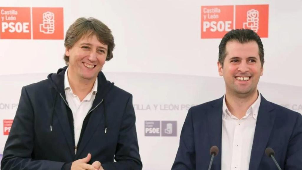 Carlos Martínez y Luis Tudanca, en un acto del PSCyL