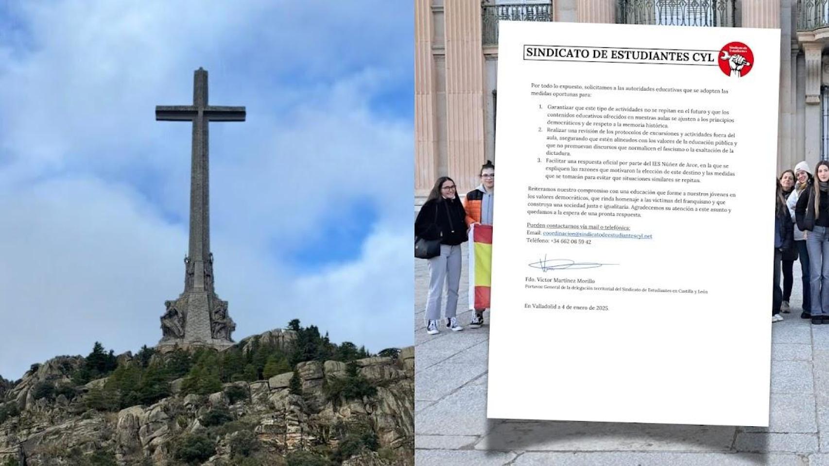 Denuncian la excursión al Valle de los Caídos del IES Núñez de Arce en Valladolid