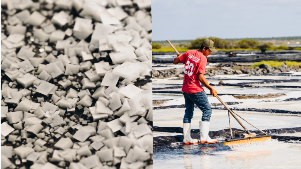 Las salinas donde se recoge Xalte.