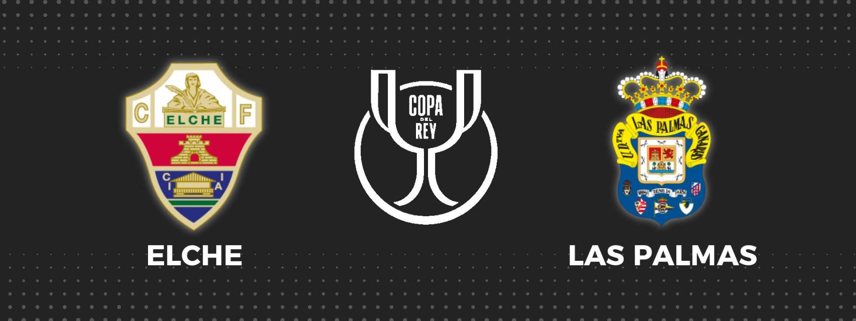 Elche - Las Palmas, fútbol Copa del Rey en directo