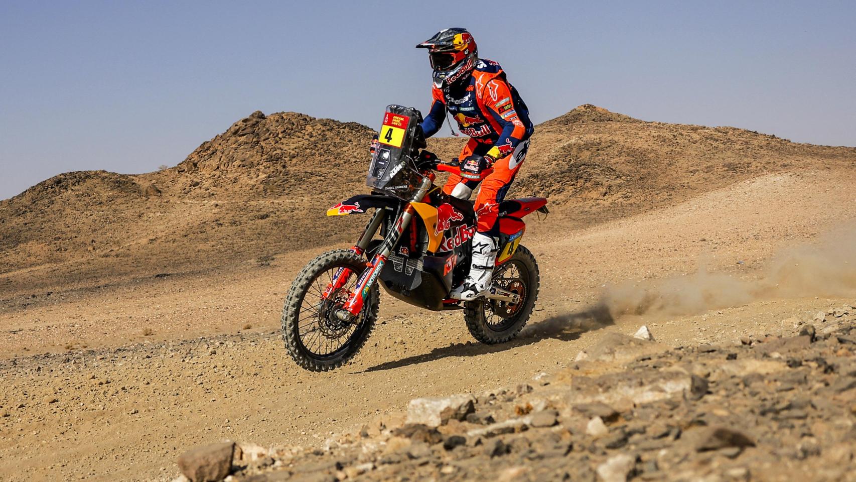 Daniel Sanders, durante la etapa prólogo del Rally Dakar